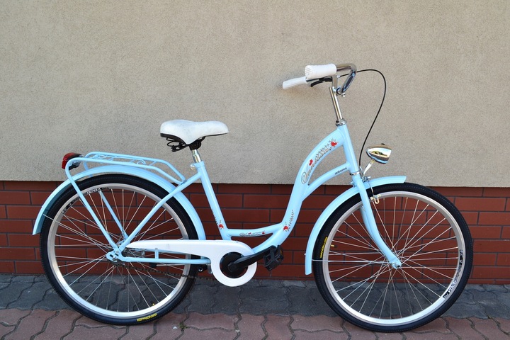 Rower Damski Damka Retro Miejski Vanessa 26 Błękit