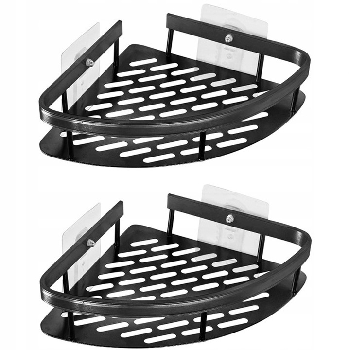 Półka Łazienkowa Narożna Wisząca Pod Prysznic Zestaw 2szt.