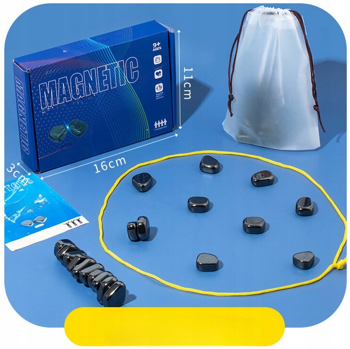 KAMIENIE MAGNETYCZNE GRA magnetyczna w SZACHY Prezent DUŻE logiczna dziecka