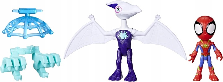 SPIDEY I SUPER KUMPLE ZESTAW FIGUREK SPIDEY I DINOZAUR GHOSTASAURUS DODATKI