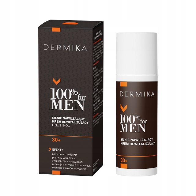 DERMIKA 100% for MEN nawilżający KREM rewitalizujący na Dzień i Noc 50ml