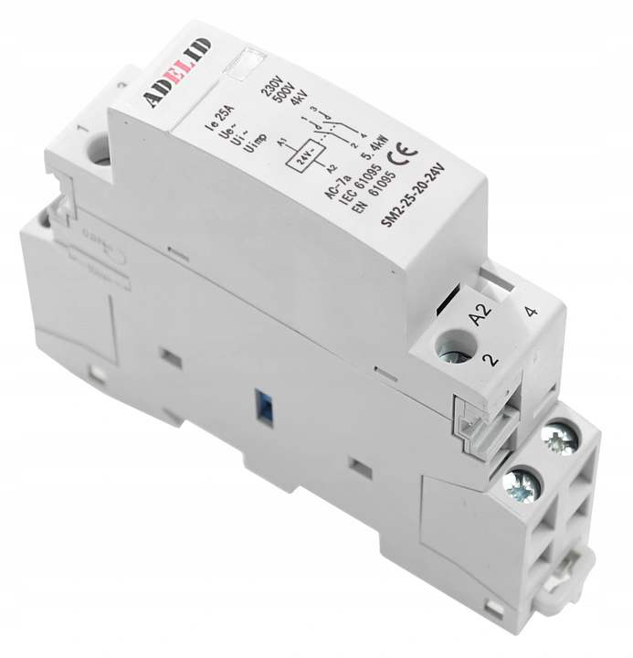 STYCZNIK MODUŁOWY 25-20 24V 20A 25A 1P 2NO 1-FAZ