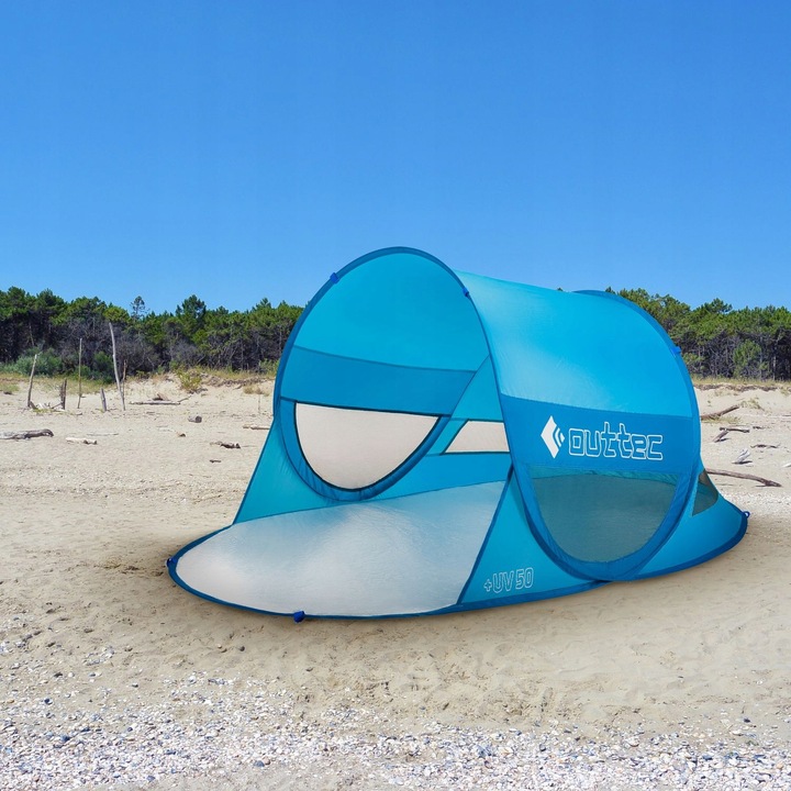 NAMIOT PLAŻOWY SAMOROZKŁADAJĄCY PARAWAN POP UP UV50 OUTTEC