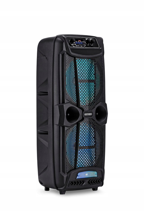 MOCNA KOLUMNA GŁOŚNIKOWA 600W PRZENOŚNA BLUETOOTH USB SD + MIKROFON