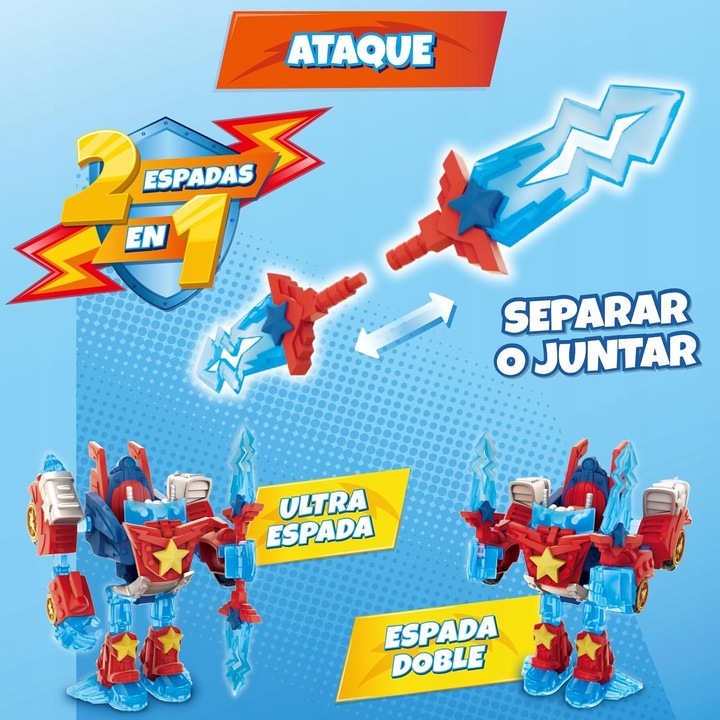 SUPERTHINGS Turbo Warrior Power robot Transformer Zings Things Figurka