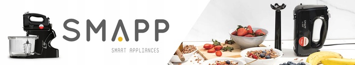 Robot ręczny ze stojakiem 580 W SMAPP CZARNY EBOOK