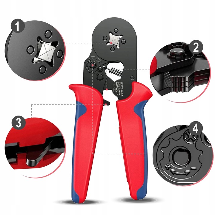 ZACISKARKA PRASKA do tulejek kablowych kabli konektorów +500 SZT AKCESORIÓW