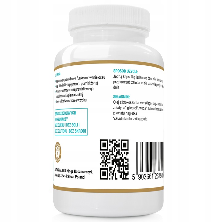 LUTEINA 40mg NATURALNA DOBRY WZROK 2x60 kaps