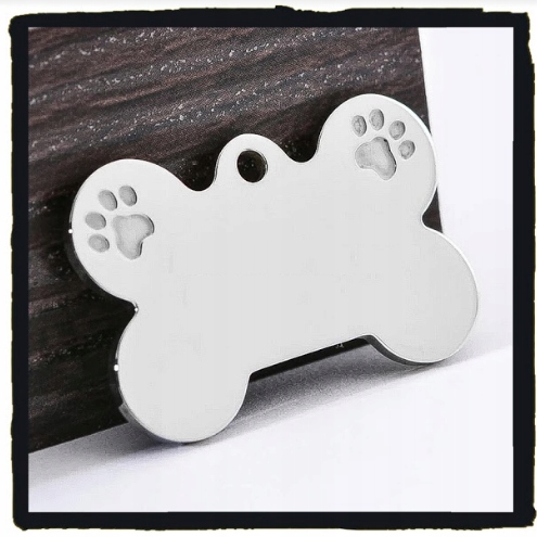 IDENTYFIKATOR ADRESÓWKA dla psa lub GRAWER KOŚĆ STAL NIERDZEWNA