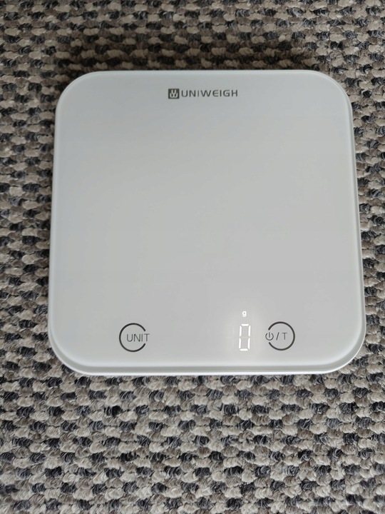 Waga kuchenna szklana UNIWEIGH UNI-EK012B 5KG PREMIUM LED