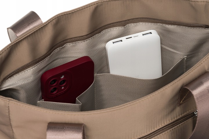 Torebka Peterson duża pojemna funkcjonalna na ramię shopper bag torba