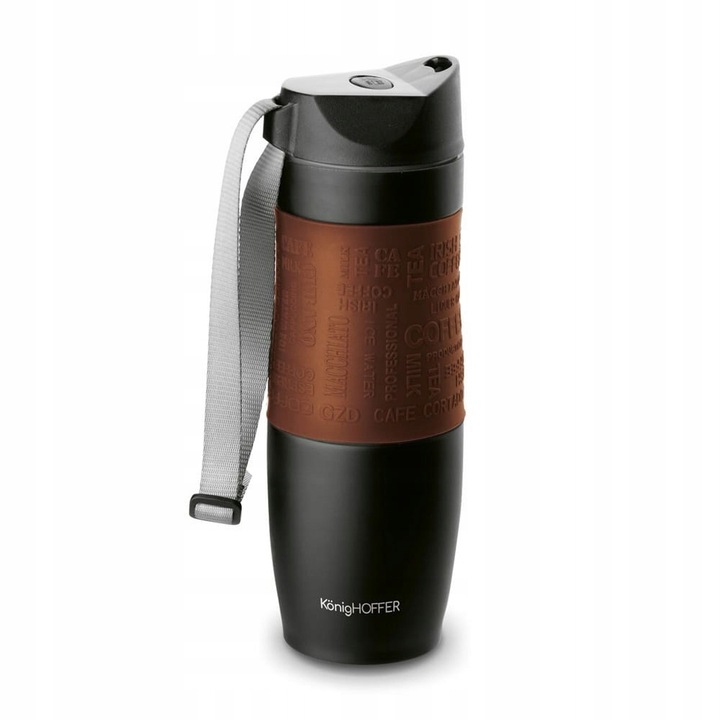 Kubek termiczny do kawy i herbaty 480 ml Brązowy