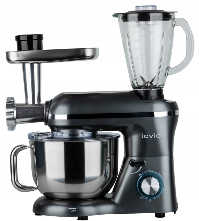 Robot kuchenny mikser planetarny blender kielichowy maszynka do mięsa LOVIO