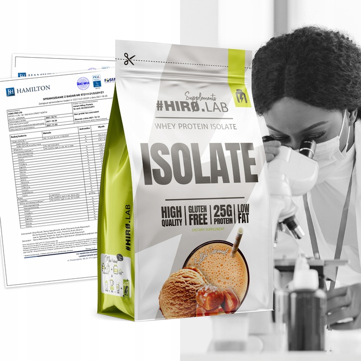 Izolat Białka BIAŁKO 700 g wpi Whey Protein Isolate Słony Karmel HIRO