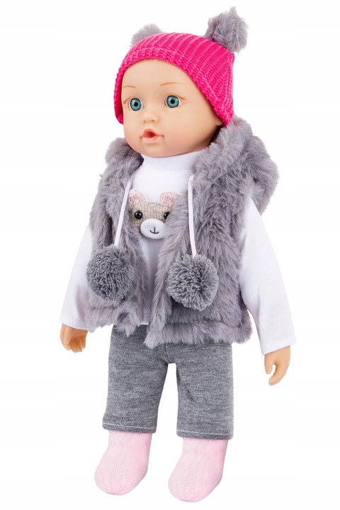 LALKA INTERAKTYWNA BOBAS KINDERPLAY MÓWI ŚMIEJE SIĘ PŁACZE UBRANKA