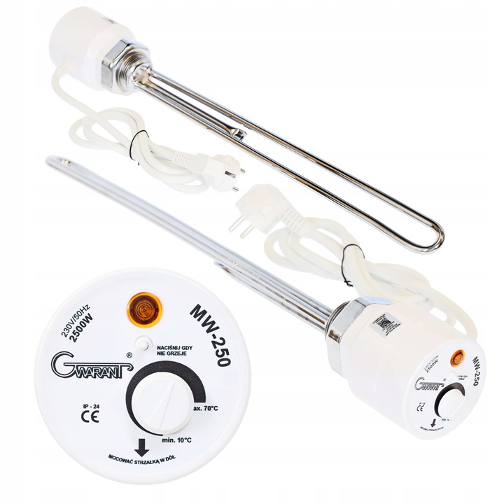 Grzałka do bojlera z termostatem 2,5kW 2500W 6/4