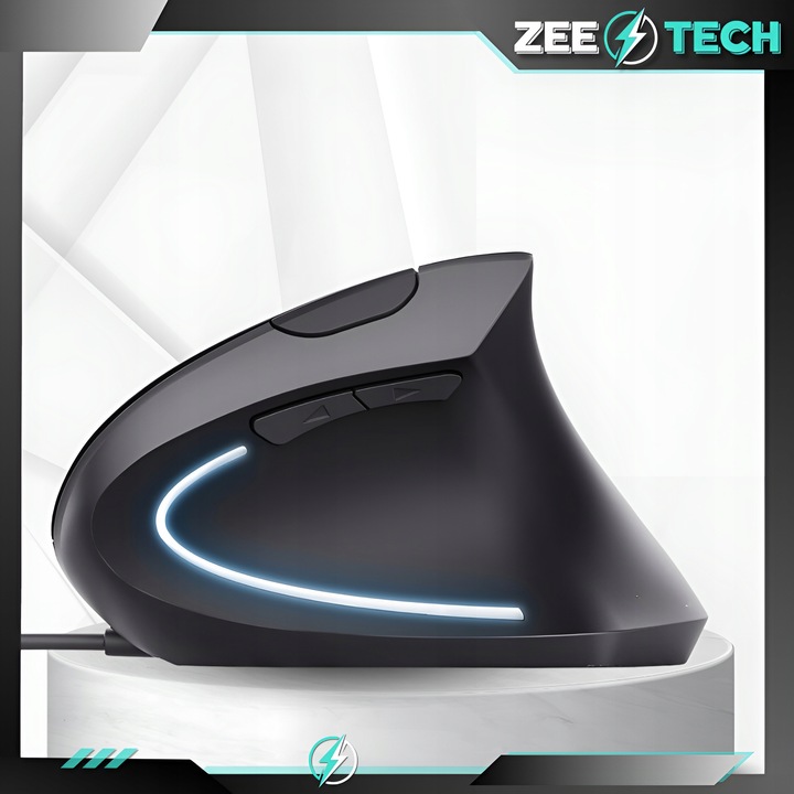 MYSZKA PIONOWA PRZEWODOWA USB WERTYKALNA CICHA DO KOMPUTERA LAPTOPA 3200DPI