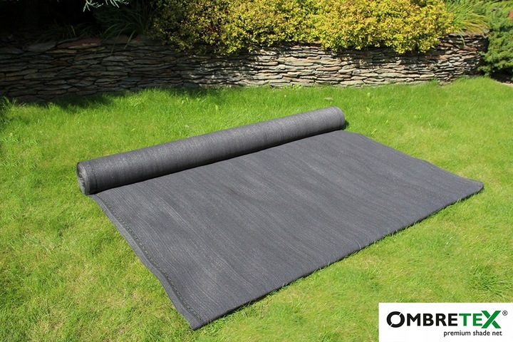 Siatka Cieniująca 1,5x25m Grafitowa 95% OSŁONA Płotu Ogrodzenia Balkonu UV