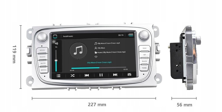 RADIO SAMOCHODOWE do FORD MONDEO MK4 FOCUS MK2 MK3 GALAXY S-MAX ANDROID GPS