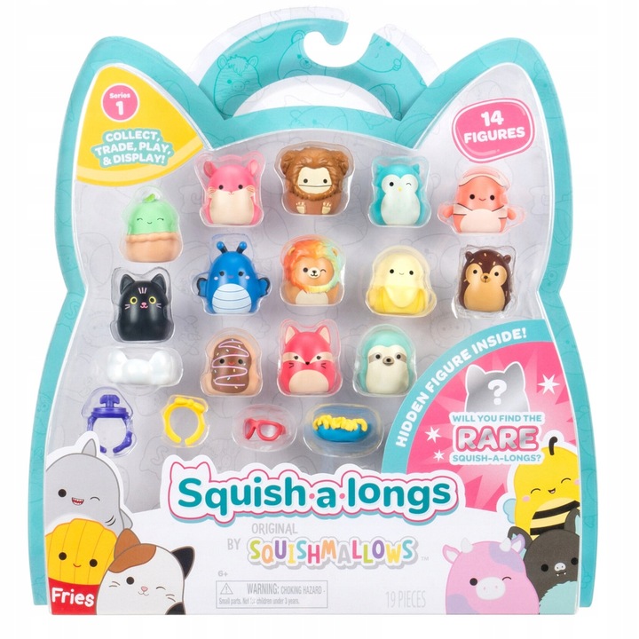 Squishmallows SQUISH A LONGS Squishmallows 14 szt Pak Zestaw Figurek NOWOŚĆ