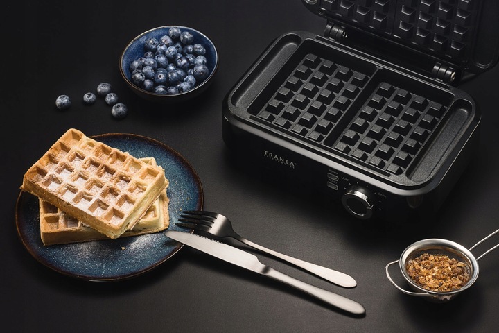 GOFROWNICA NA 2 DUŻE GOFRY REGULACJA TEMPERATURY i STOPNIA WYPIEKANIA 1500W