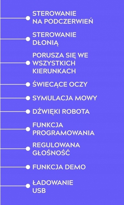 Robot KNABO SMART Kosmiczny Zwiadowca Sterowany Pilot Kolor Biało Niebieski