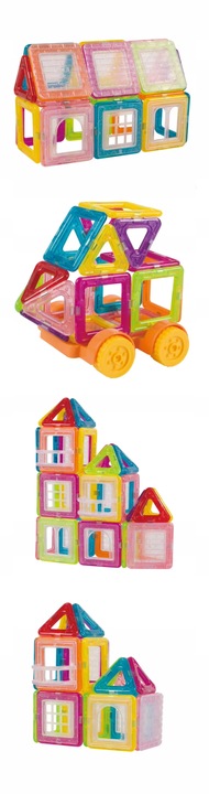 Klocki magnetyczne Picollo Klocki magnetyczne PANELE 128 szt.