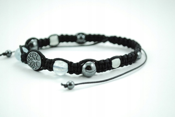 Drzewo Życia AKWAMARYN + hematyt miłość i odwaga