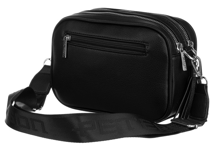 Torebka listonoszka damska PETERSON czarna lekka pojemna na ramię crossbody