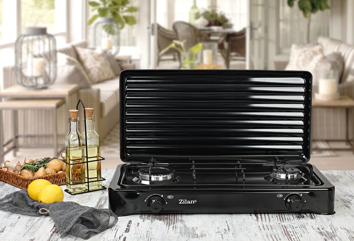 KUCHENKA GAZOWA 2 PALNIKI PRZENOŚNA + WĄŻ REDUKTOR