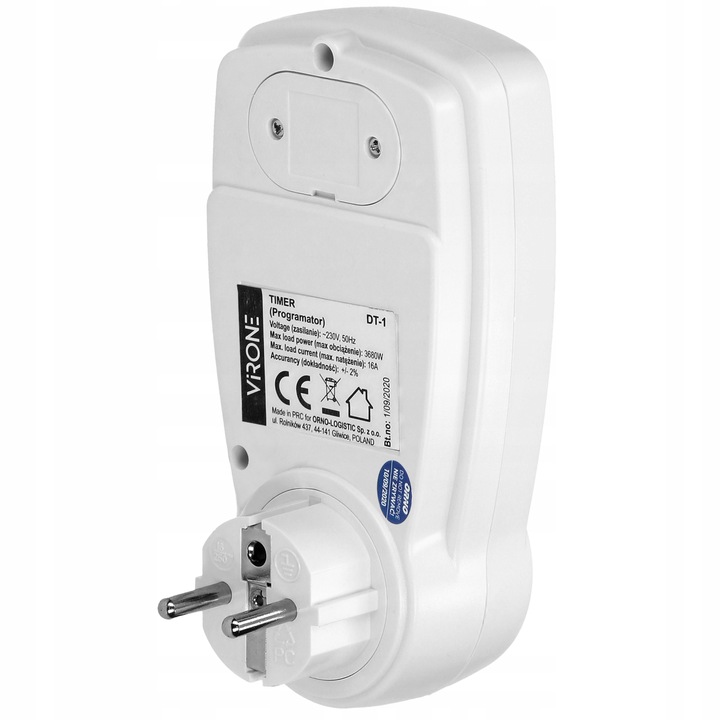 PROGRAMATOR CZASOWY WŁĄCZNIK WYŁĄCZNIK CYFROWY TIMER LCD HARMONOGRAM 7 DNI