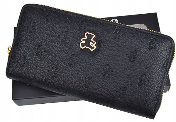 Portfel Damski Młodzieżowy LuluCastagnette Piórnik na prezent czarny