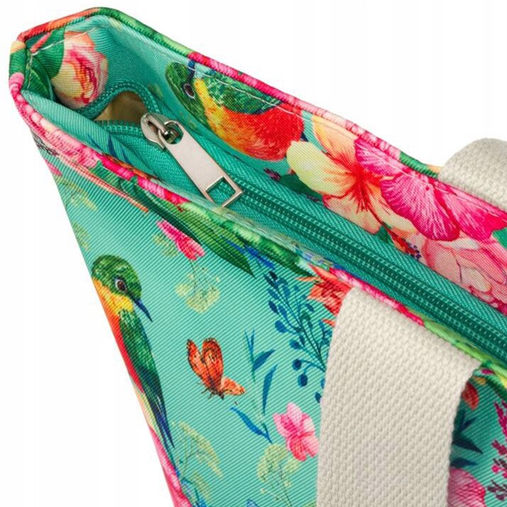 Torba Plażowa Duża Zapinana Na Zamek Torebka Shopper z Podszewką Piknik XXL