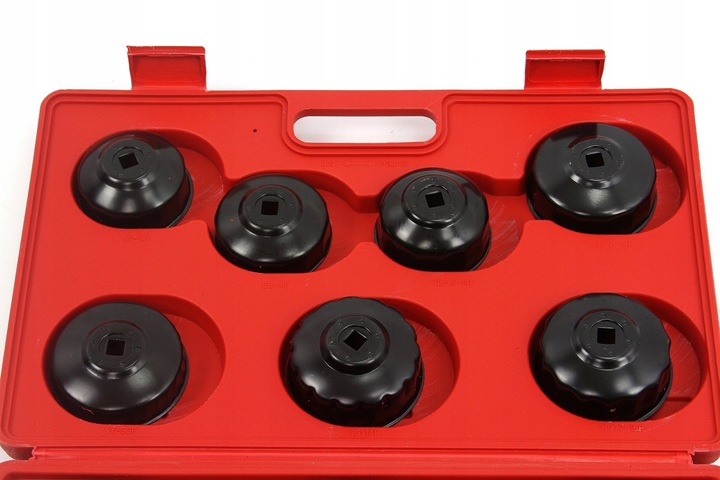 ZESTAW KLUCZY NASADEK W WALIZCE DO ODKRĘCANIA FILTRÓW OLEJU 15 ELEMENTÓW
