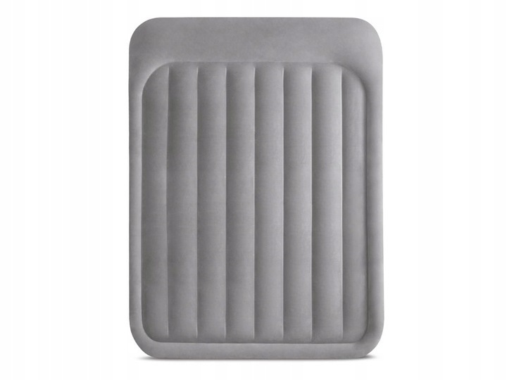 Materac Dmuchany Welurowy do Spania Dwuosobowy Łóżko z Pompką 230V Intex