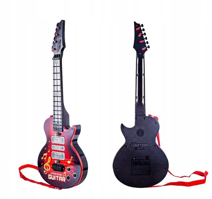 GITARA ROCKOWA DZIECI ŚWIECI GRA STRUNY INSTRUMENT