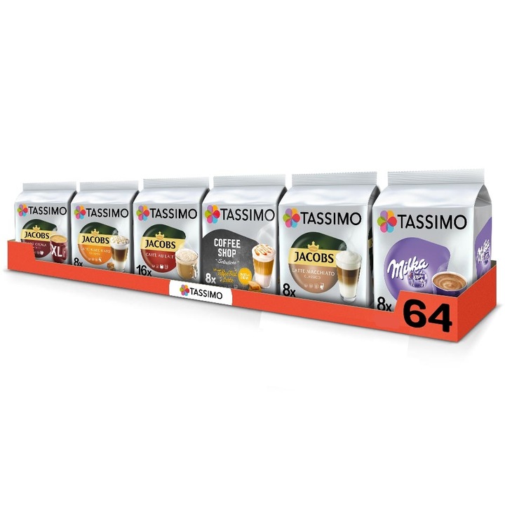 Kapsułki Tassimo Jacobs zestaw mix kaw latte, 5+1 GRATIS