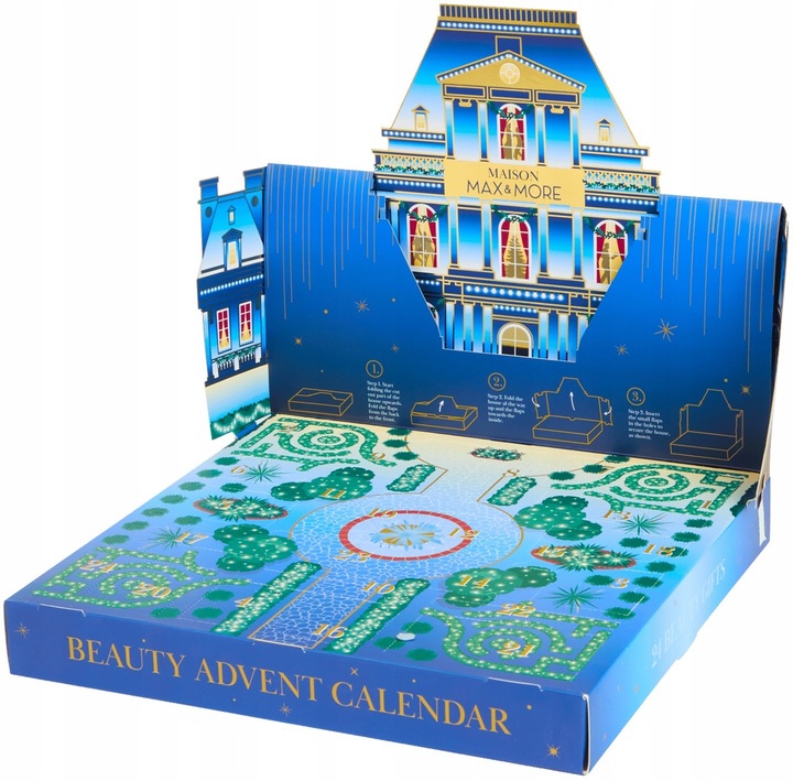 KALENDARZ ADWENTOWY Z KOSMETYKAMI MAX&MORE ZESTAW LUKSUSOWYCH KOSMETYKÓW 24