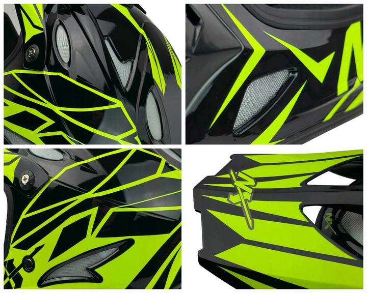 ZESTAW NX KASK + GOGLE DOWNHILL NX EXTREME r.XS |KASK ROWEROWY |900g LEKKI