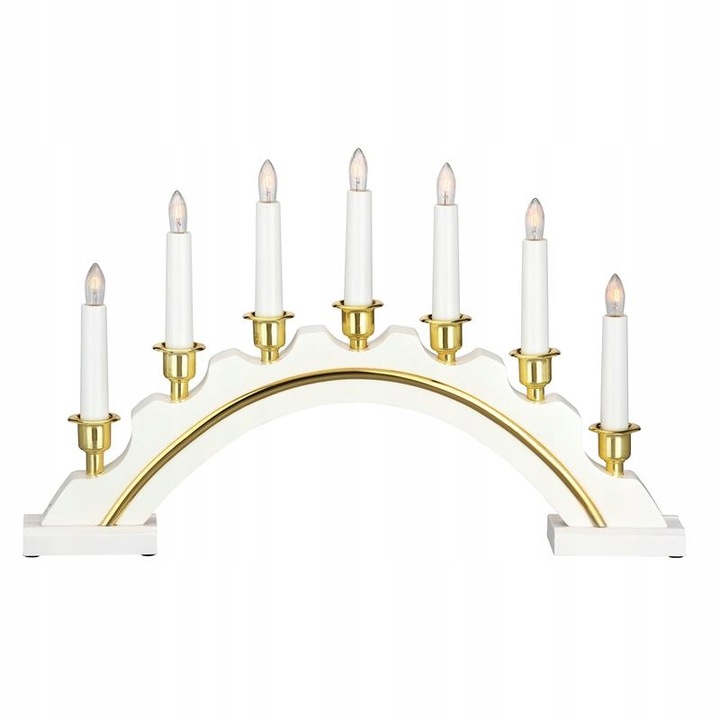 Dekoracja okienna - świecznik CELINE 700446 biały