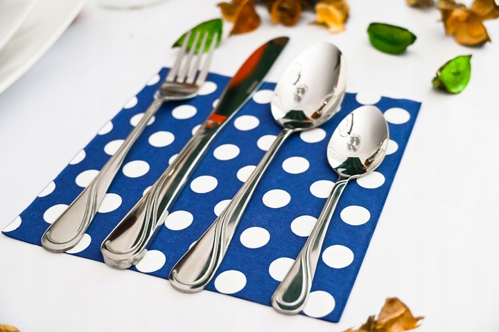 KOMPLET SZTUĆCÓW ZESTAW SZTUĆCÓW NA 12 OSÓB SZTUĆCE POŁYSK WALIZKA 72 EL.