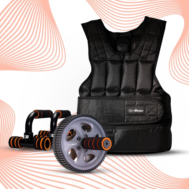 KAMIZELKA OBCIĄŻENIOWA TRENINGOWA DO ĆWICZEŃ Z OBCIĄŻENIEM - GymBeam 20 kg