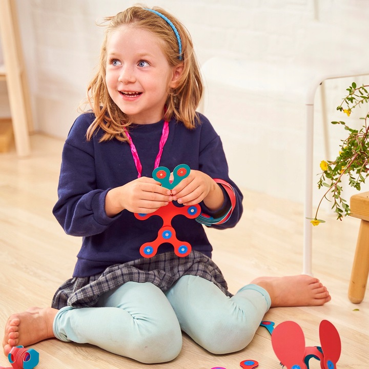 CLIXO KLOCKI ELASTYCZNE ELEMENTY KREATYWNA TWÓRCZA ZABAWKA 18EL