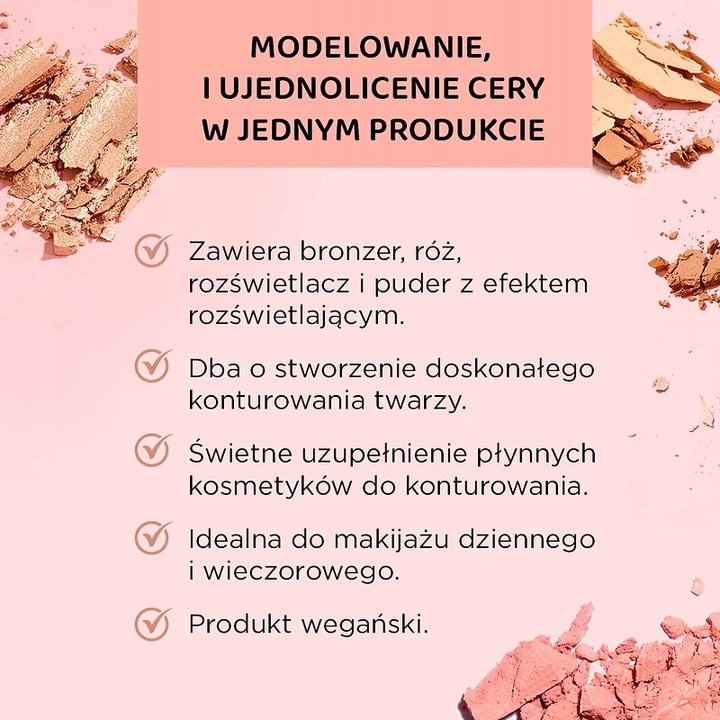 Paleta Do Konturowania Twarzy 01 Eveline Wonder Match