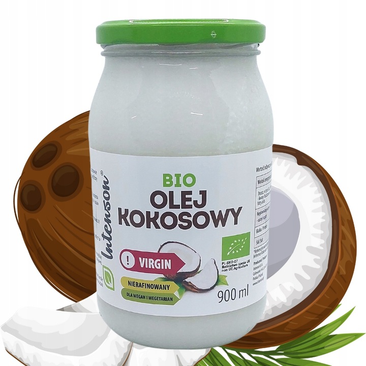 Olej kokosowy nierafinowany Intenson 900 ml