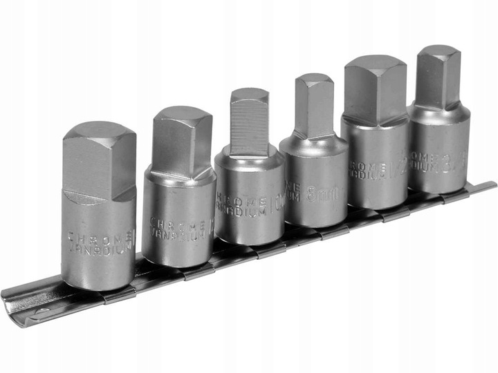 YATO KLUCZE WPUSTOWE KWADRATOWE DO KORKÓW OLEJU 8-14mm 3/8'' 1/2" 6 SZTUK