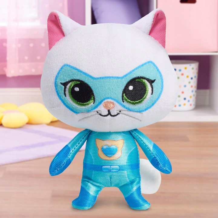 DISNEY JUNIOR SUPERKOTY SUPER KITTIES PLUSZAK MASKOTKA BITSY KIZIA 17 CM