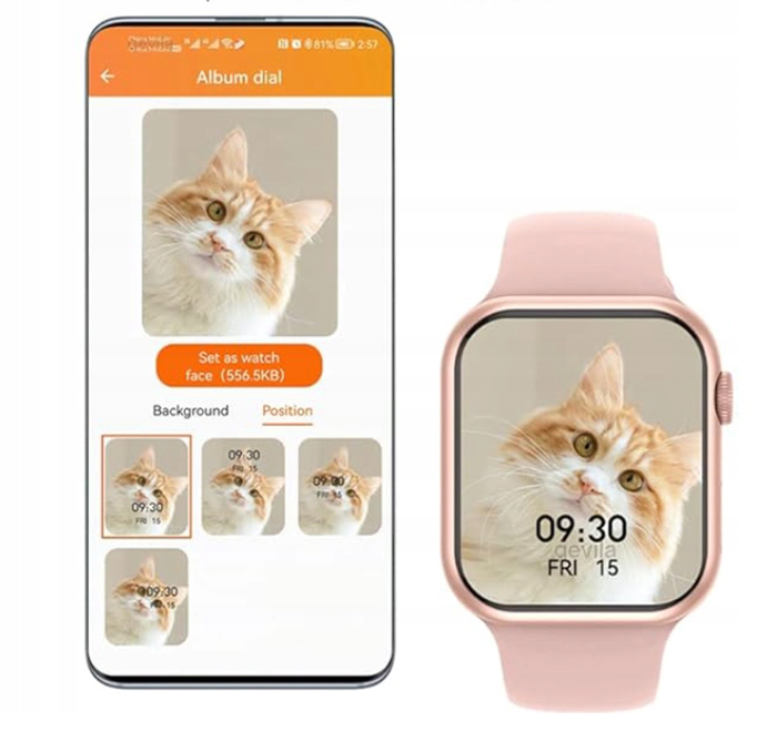 Zegarek dziecięcy / MK-Tech / smartwatch / pulsometr / niebieski