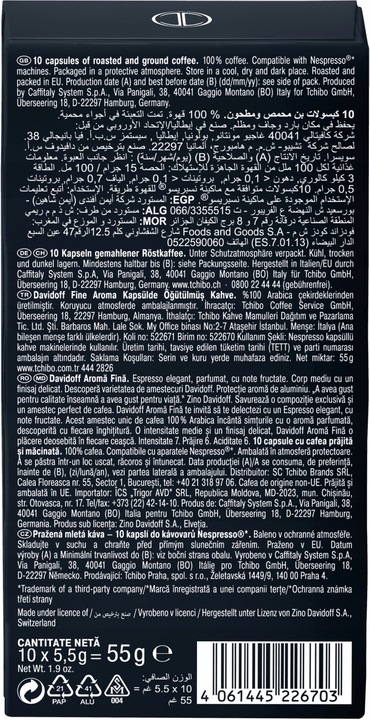 Kapsułki Nespresso Davidoff Zestaw Espresso 3x10