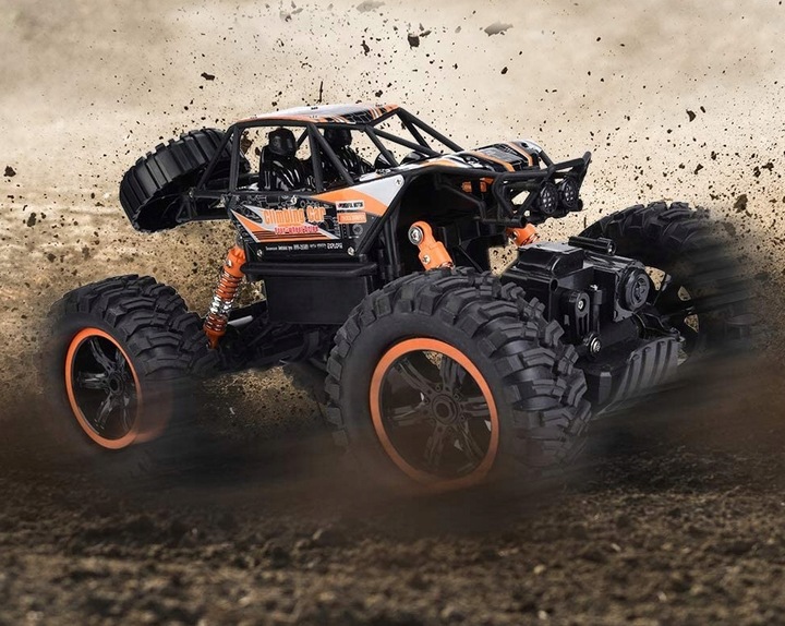 SAMOCHÓD ZDALNIE STEROWANY MONSTER AUTO RC 4X4 KOŁA XXL + PILOT AKUMULATOR